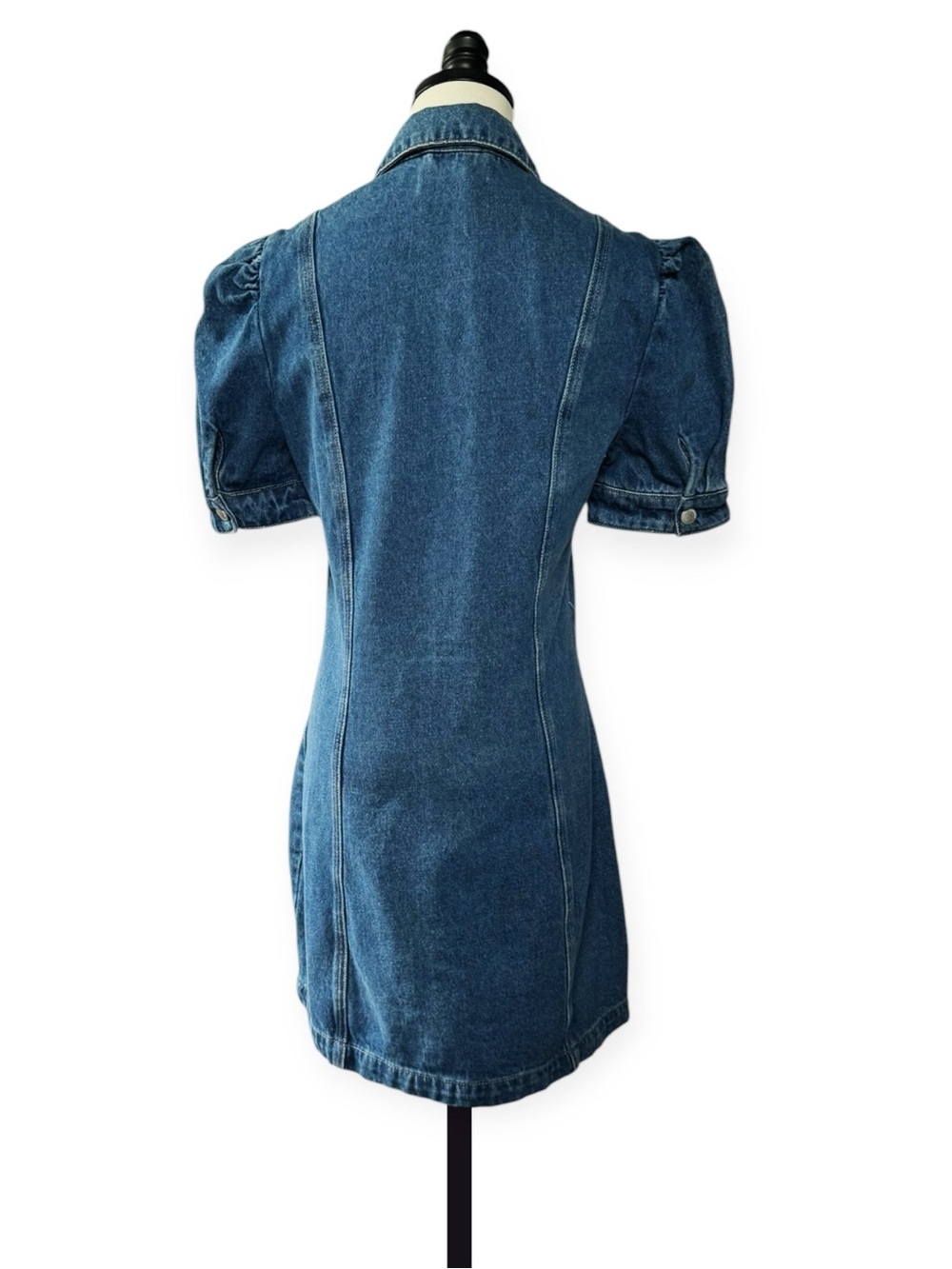 Blank NYC Denim Button-Front Mini Dress | Size SMALL NWT - Picture 4 of 9